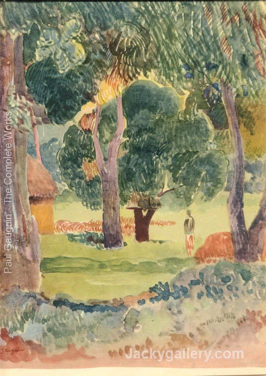 Watercolor 24 by Paul Gauguin paintings reproduction
